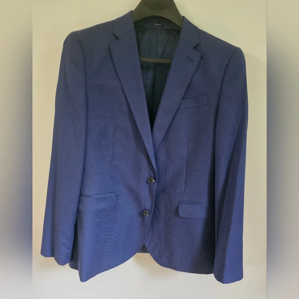 J.Ferrar Blue Blazer Slim Fit